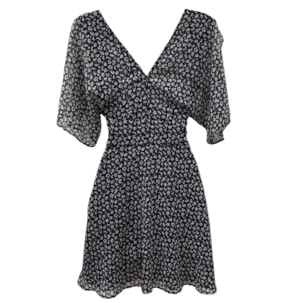 ALLSAINTS Ivey Black Scatter Dress 6 - Picture 8 of 11